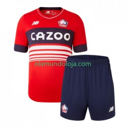 Camisola LOSC Lille Criança Equipamento Primeiro 2022-2023 Manga Curta